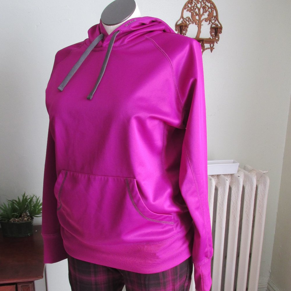 Raspberry Reebok Pullover Hoodie - Picture 2 of 5